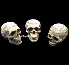 Gothic Skull Tea Light Candle
