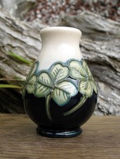 Moorcroft Exquisite CLOVER Miniature Vase Shape 7/2 Retail Price £115