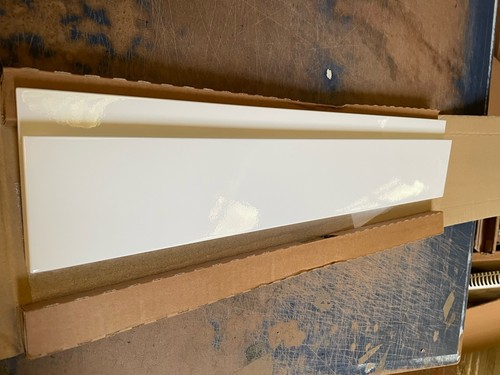 500mm white gloss handleless - white,