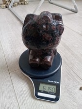 Large Astrophyllite Crystal Hello Kitty Carving  6lb in weight.