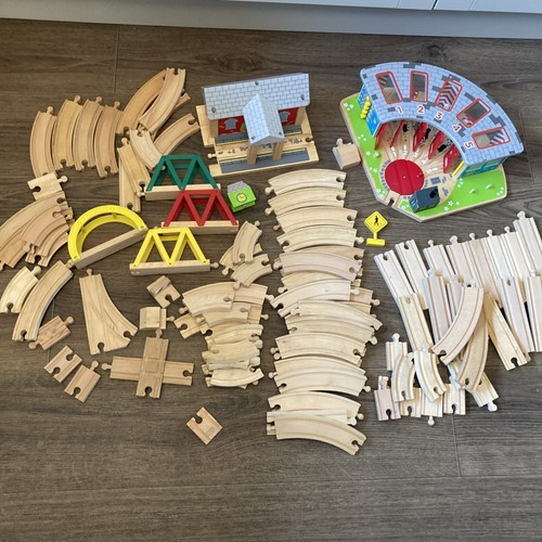 Wooden bigjigs railway - railway, train