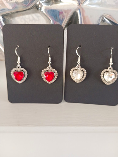 Pairs sparkly heart - 2, x