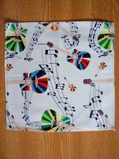 POCKET SQUARE HANKY COTTON GUITAR MUSIC