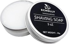 Shaving Soap for Men by Echolly-Luxury Sandalwood Mens Shave Soap