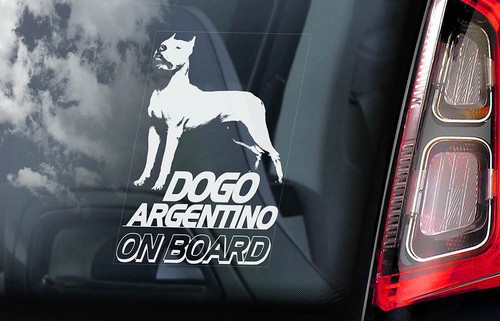 Dogo argentino car sticker - argentino,