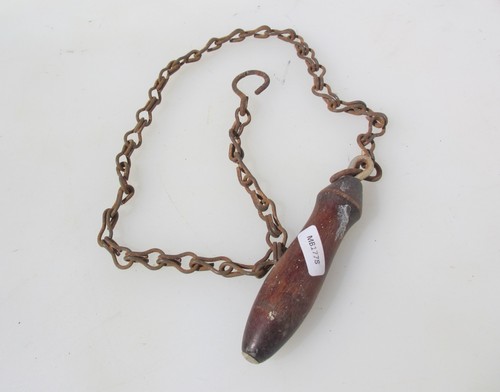 Vintage wooden cistern handle - vintage,