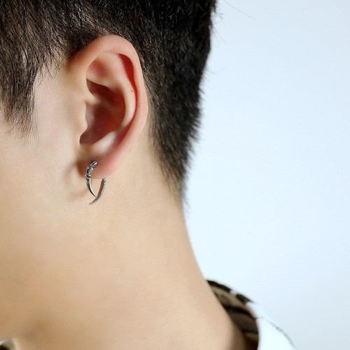 Pair stainless steel ear - stainless,