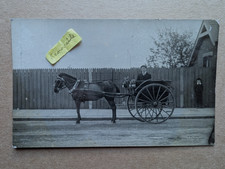 OLD PHOTO PEOPLE MAN BOY HORSE