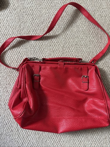 80s vintage red pleather - 80s,