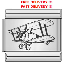 charm private airplane  fit for nomination bracelet style,