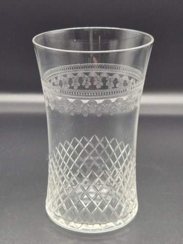 Antique cut and etched - and,