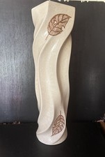 Tall Ceramic Swirl Art Vase -