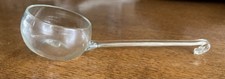 Vintage 18th Century Rare Blown Glass Clear Punch Bowl Ladle (Georgian)