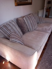 SCS Mink/Brown 4 Seater Sofa