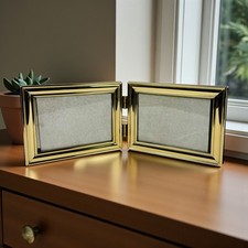 Vintage MCM Gold Brass Hinged