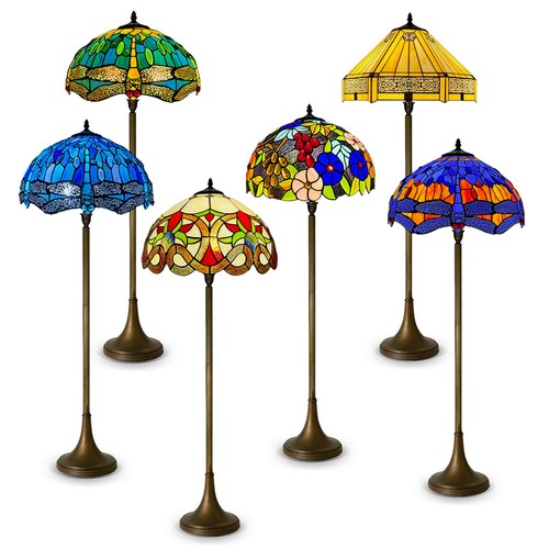 Traditional tiffany floor lamp - floor,