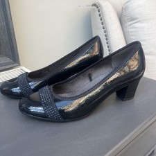 Pavers Block Heeled Ladies