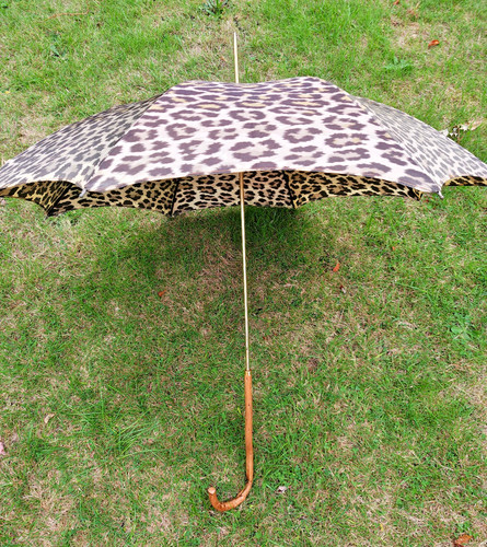 Vintage leopard parasol - vintage,