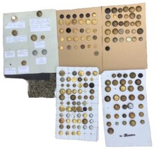 165 Military Uniform Buttons Obsolete Job Lot