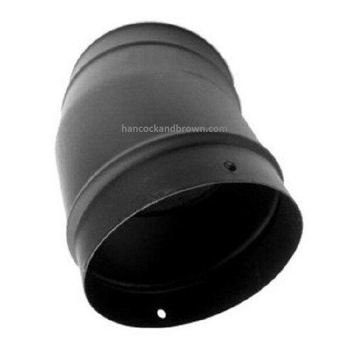 Black stove enamel flue - 6",