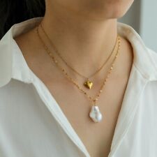Hot Row Pearl Pendant Necklace