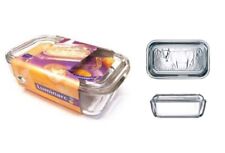 Luminarc Glass Butter Dish With Lid Embossed Cow Large 17cm x 10.5cm Cheese