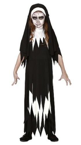 Girls demon nun costume - girls,