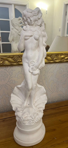 Venus white plaster figurine - venus,,