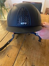 KEP Riding Hat For Dressage And SJ. Navy Blue. 55cm. Vgc