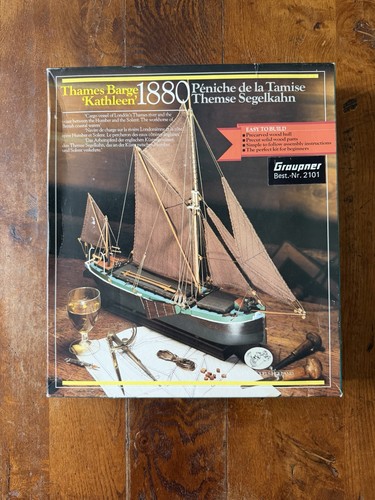 1880 thames barge - barge, 'kathleen'
