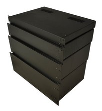 2U Empty Rack Case - Black