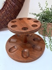 Vintage Savinelli Wooden Pipe Stand Rack for 7 Pipes