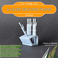 6-Lever Ground Frame - 0 Gauge 1/43 - O Gauge Model Railway British Railways 7mm