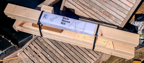 Wooden saw horse kit - wooden,