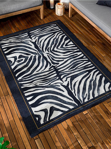 Zebra indoor outdoor rug - zebra,