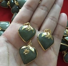 Burmese Green Jade Jewelry Lot