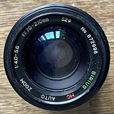 Sirius MC f=70 210mm Auto Zoom Lens with Case (No.872996)