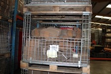 Used Heavy Duty Wire Mesh Standard Pallet Cage Stillage Stackable and Folding