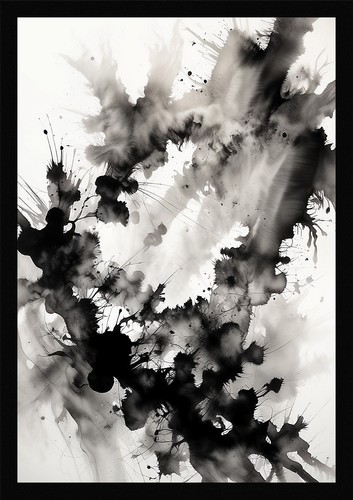 Vibrant ink wash japanese - ink,