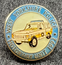 WEST YORKSHIRE POLICE MOTORWAY UNIT 1992 RANGE ROVER VINTAGE PIN BADGE