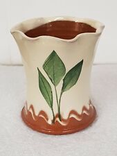 Lucienne De Mauny Vintage Studio Pottery Earthenware Vase Signed