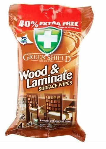 Green shield wood laminate - green,