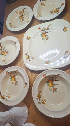Set antique crown - , 6