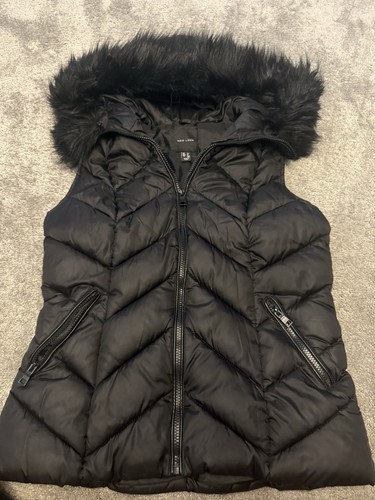 New look black fur hood - new,
