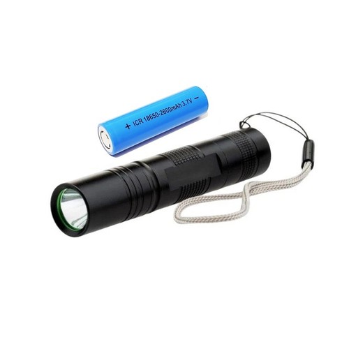 Torch with 18650 - , (2600mah)