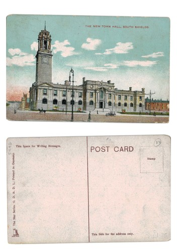Postcard the new town hall - the,