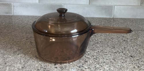 Vision corning ware - corning, amber