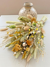 Dried flower arrangement in