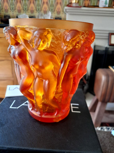 Lalique bacchantes vase small - lalique,