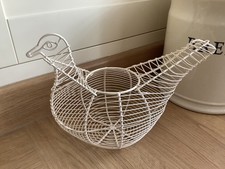 Vintage White Metal Wire
